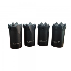 32mm tapered drill button bit