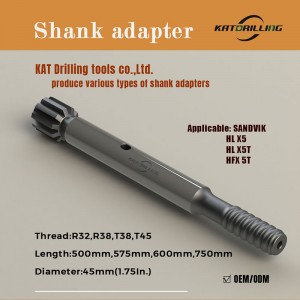 Shank adapter HLX5 Tophammer drill tool hydraulic hammer tools