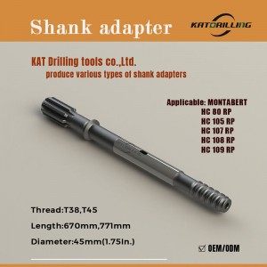 Suitable for Montabert HC80RP HC109RP Shank Adapter