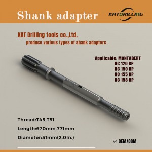 Suitable for Montabert HC120RP HC150RP Shank Adapter