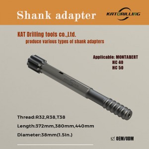 Shank adapter suitable for MONTABERT HC40 HC50