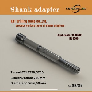 Suitable for SANDVIK HL1500 Shank Rod Shank Adapter