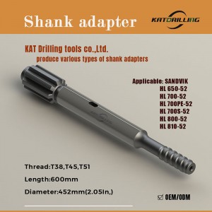 Suitable for SANDVIK HL700 Shank Adapter Shank Rod